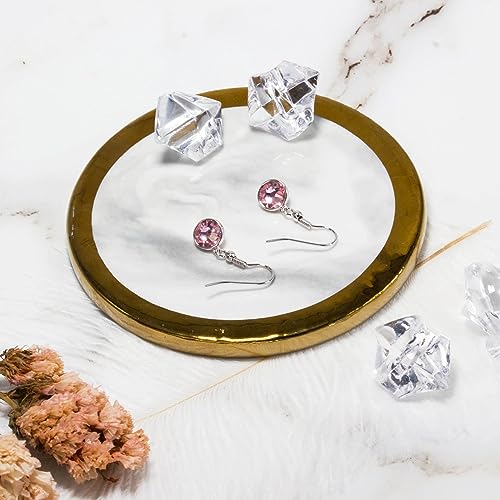 Philip Jones October Birthstone Drop Earrings Created with Tourmaline Zircondia® Crystals - Image 7