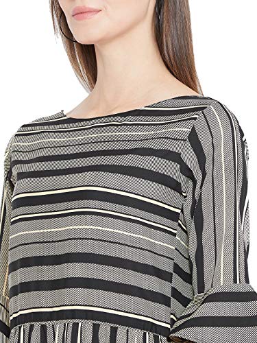 Image of Cottinfab Women's Crepe Pleated Maxi Casual Dress