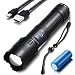 Produktbild Die neuesten P160 LEDASORT Led Taschenlampe Extrem Hell 15000 Lumen,USB Aufladbar COB Weißlicht/Rotlicht Taschenlampen,Tactical Zoombar Super Helle Flashlight für Camping,Wandern,Outdoor Fackel