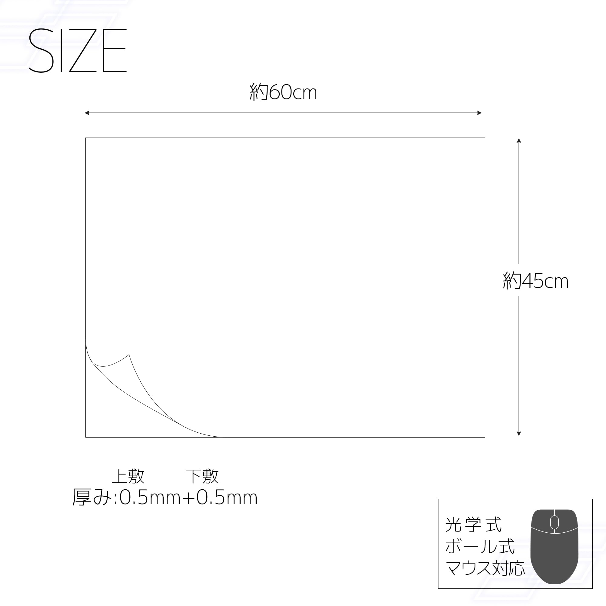 Amazon.co.jp: 市場(ICHIBA) 透明 デスクマットクリアー2枚重ねタイプ