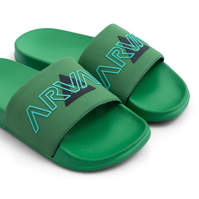 Image of ARVAN Mens Sliders | Lightweight, Anti-Slip & Cushioned Comfort Slides for Casual & Beach Use