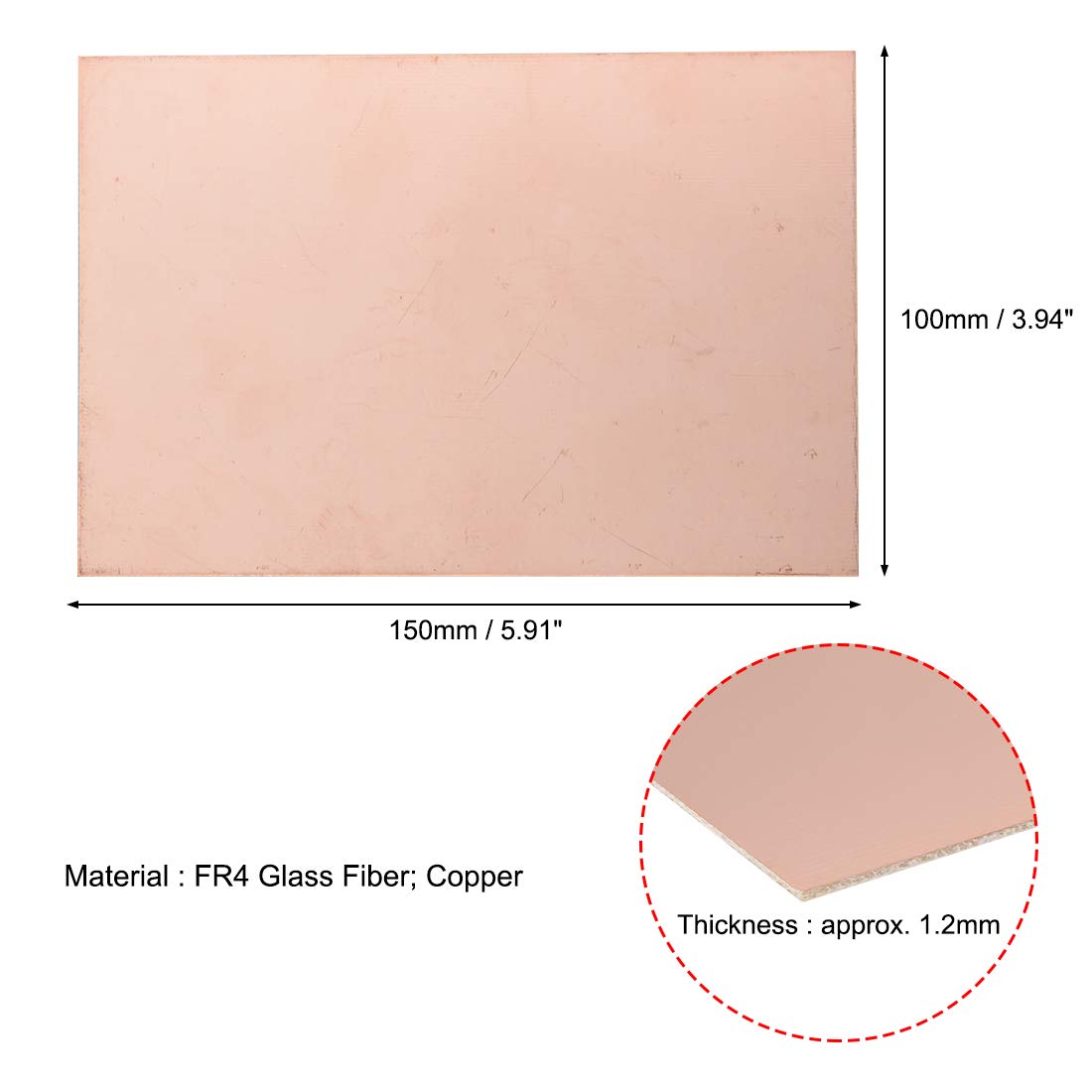 Plaque Stratifiée Côté Unique Pour Circuit Imprimé... – Grandado