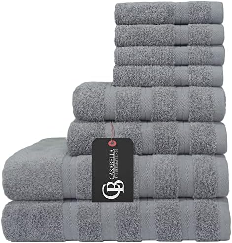 Casabella Premium Quality 2 Pk Purple Bath Sheets 100% Combed Cotton 650 GSM Jumbo Bath Sheet Set Quick Dry Towels Bath Sheets Highly Absorbent 2 Purple Extra Large Bath Towels