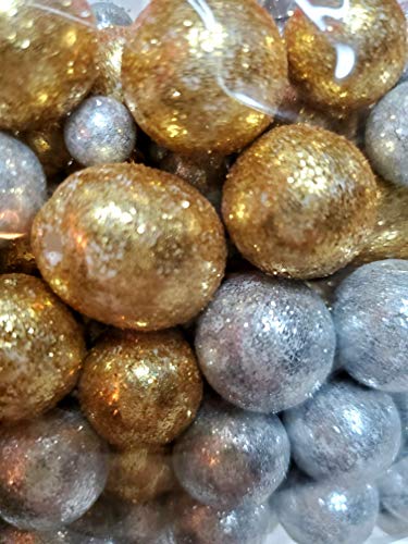 Rellenos para jarrón de oro y plata para mesas de comedor navideñas 4