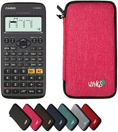 Calcuso Savings Package: Casio Graph 25 E II + Wyngs Protective Case Pink + Extended Warranty from Calcuso