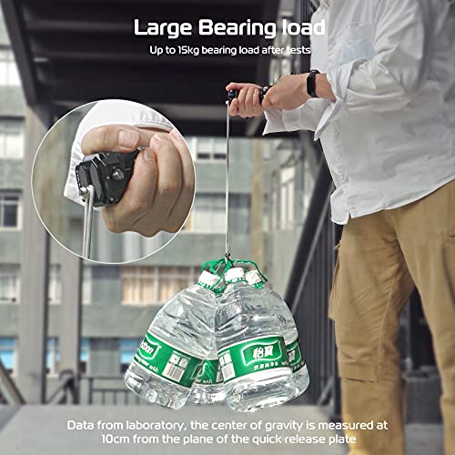 Vijim Falcam F38 Quick Release Plate,38Mm Universal Camera Mounting Adapter W 1/4In-3/8In Screw Thread,Aluminum Quick Release System Qr Plate,Fits For Sony Canon Tripod Monopod Dslr Stabilizer Slider #TOP5