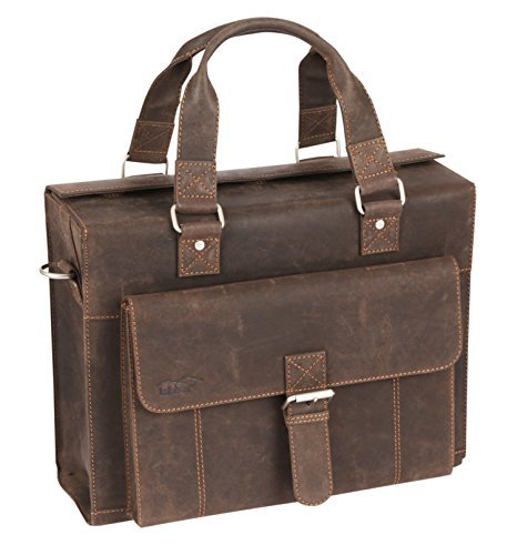 Valise de pilote Kalahari Kaama 440527 protégez vos documents en cuir marron