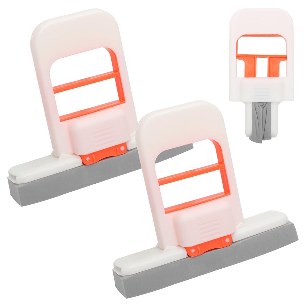 Mini Foldable Desktop Mop, RANJIMA Mini Mop Für Kleine Räume Faltbarer Tischmopp, Saugfähig Schwammwischer mini Wischmopp, selbstauswringender Schwammmopp, für Badezimmer, Wohnheim, Böden,Küche,Glas