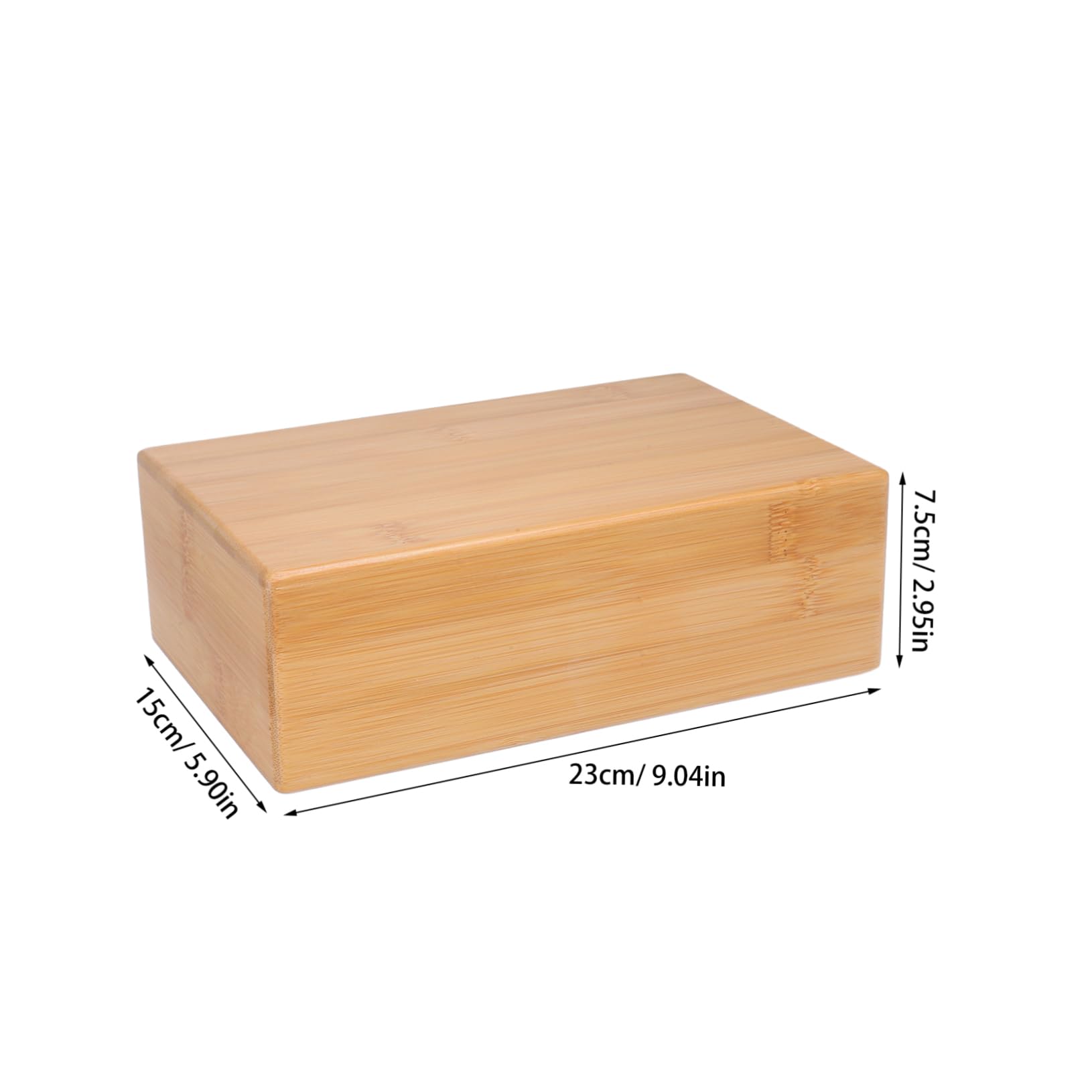 POPETPOP 1PC Natural Yoga Brick Durable Wooden Yoga Training Aid for Home Fitness Smooth Surface for Comfortable Practice Lightweight and Portable