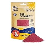 Yogi Super Foods Acai Berry Powder, Freeze Dried Acai Powder - Organic Acai Powder for Smoothie Bowls, High in Nutrient-Dense Antioxidants, Made from Brazilian Acai Trees - Vegan, Gluten Free