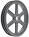 Browning 2BK120H Bushed Classical Gripbelt Sheave, 4L or A, 5L or B Belt, 2 Grooves, Uses H Bushing