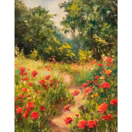 Cuadro de lienzo de primavera con colores vivos para iluminar paredes apagadas