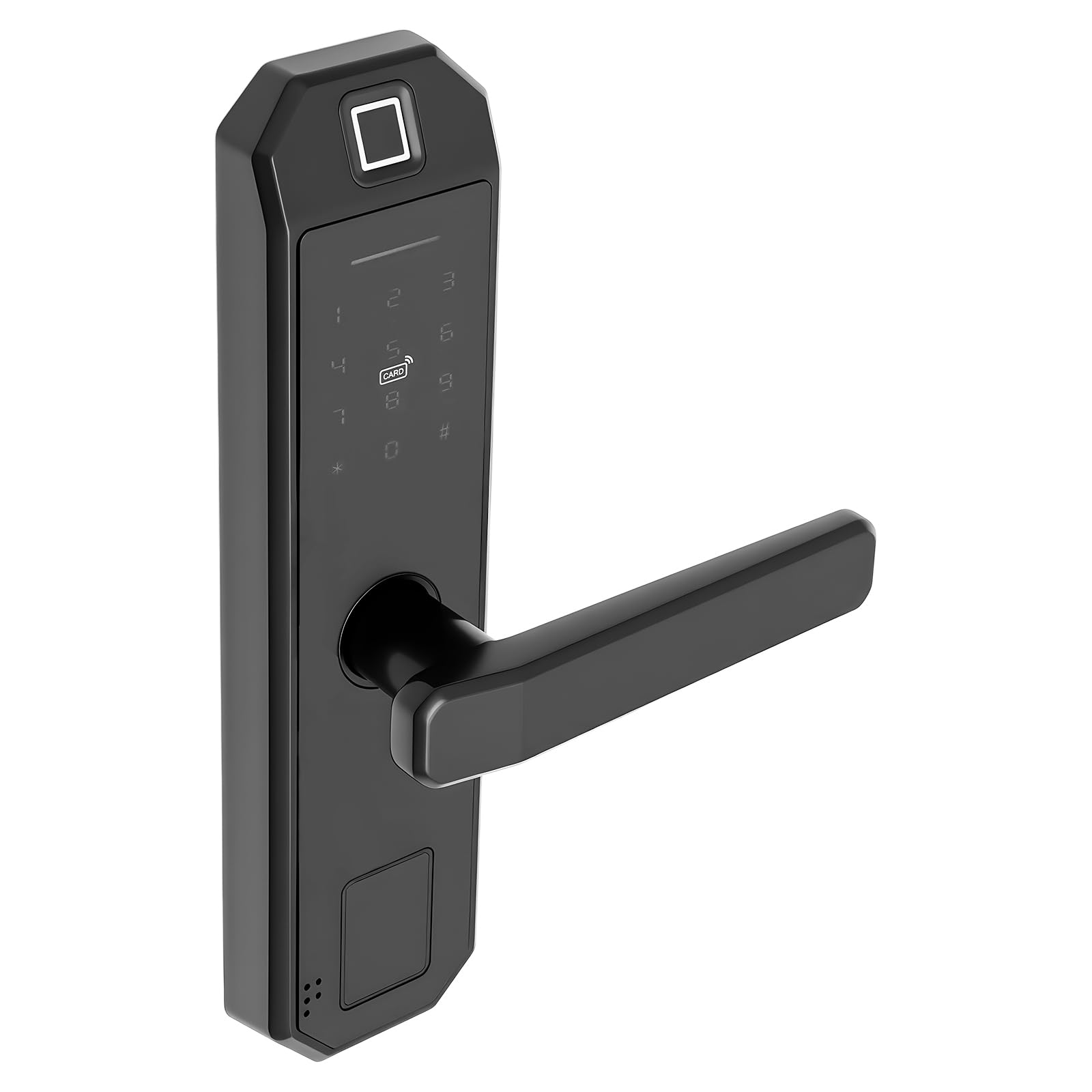 Serratura per porta con impronte digitali, modello interno, elettronico, codice PIN intelligente, robusta lega di zinco, accesso senza chiave, adatta per appartamenti e uffici, touch screen, 200