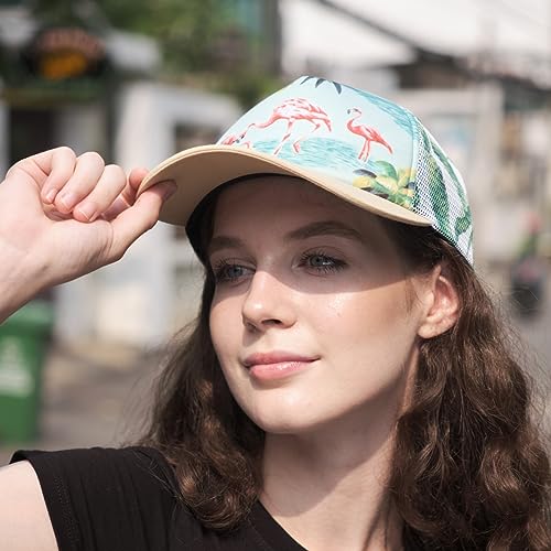 Image of Grace Folly Foam Trucker Hat Snapback Mesh Baseball Cap for Men or Women