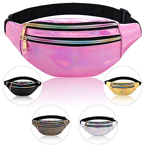 Fansport Riñoneras De Moda Mujer Riñonera Deportiva Mujer Impermeable Viaje Cinturón De Dinero Moda Senderismo Ciclismo Running Ajustable Bolso De Cinturao (Pink)