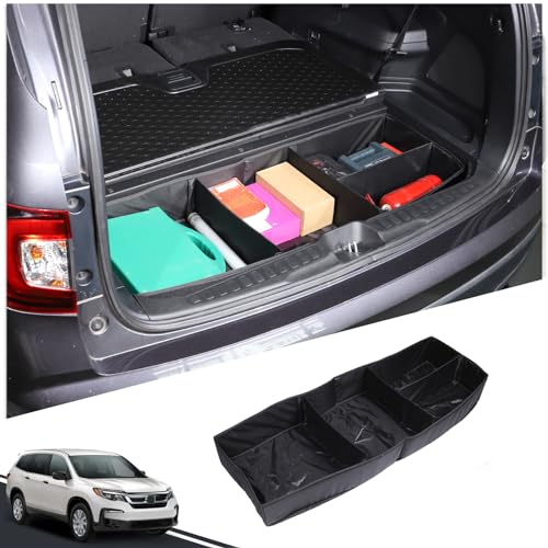 HIRUFAIT Trunk Organizer Compatible with Honda Pilot 2016-2022, Portable Foldable ...