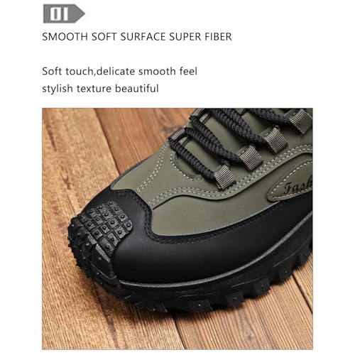 Thefirstyoung Work Boots, The First Young Shoes Men, Orthopedic Hiking Boots, Wide Toe Arch Support Hiking Shoes3