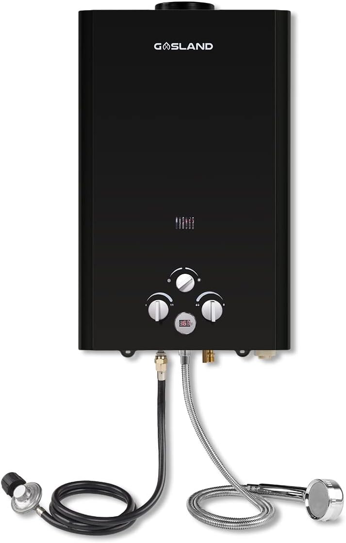 Tankless Water Heater, GASLAND Outdoors 16L 4.22GPM Portable Gas Water