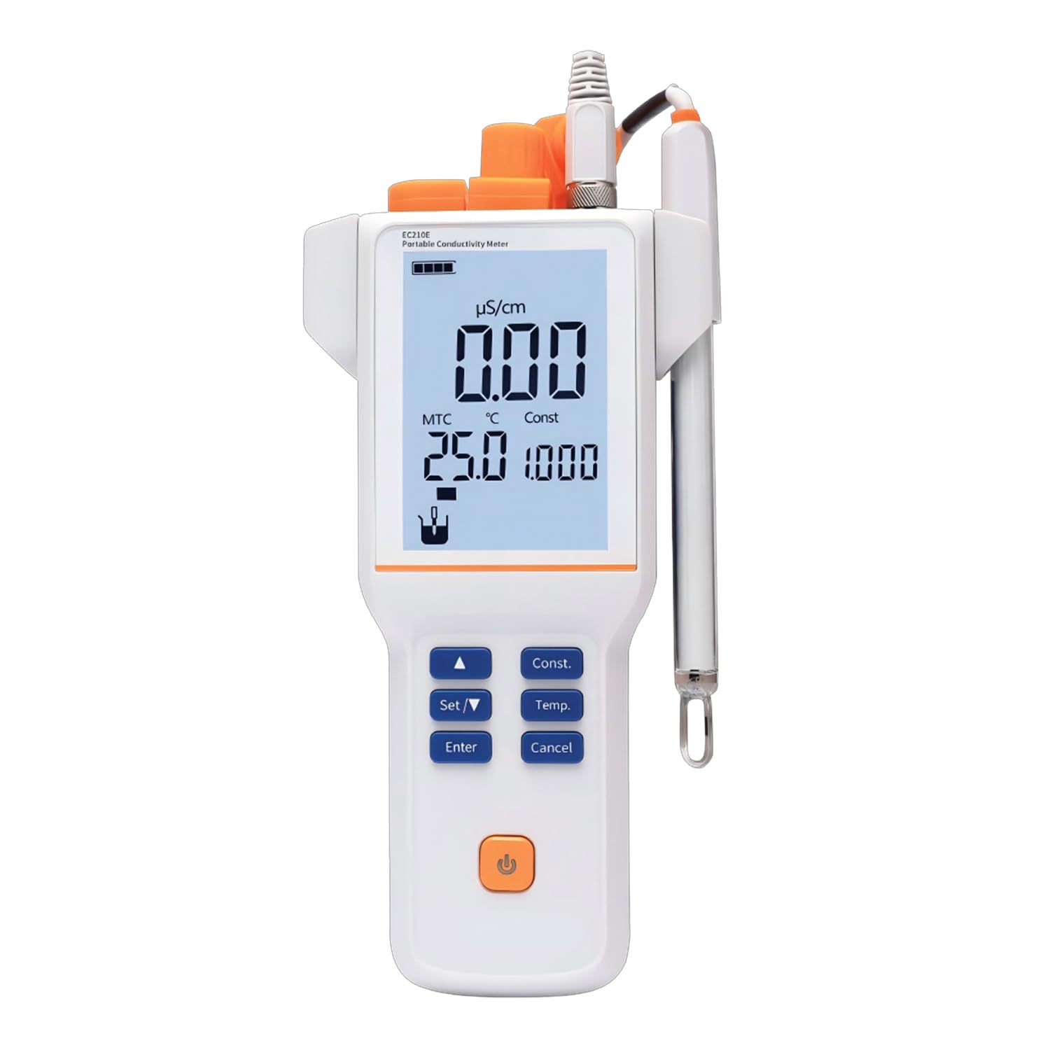 Digital Portable Conductivity Tester-3-in-1 TDS Meter Salinity/Temperature IP65 Waterproof EC Meter for Hydroponics Aquarium-EC210E
