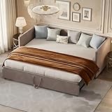 Letto allungabile: questo divano letto ha un letto estraibile nella parte inferiore. I due telai del letto (90 x 200 cm) possono essere uniti per formare un letto matrimoniale di 180 x 200 cm, per soddisfare le tue diverse esigenze.