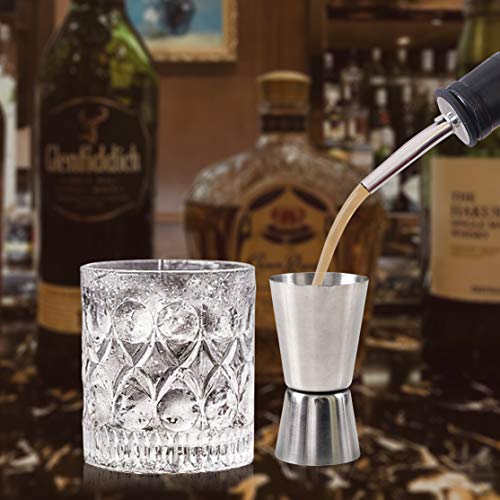 Newk Double Jigger For Bartending, 0.85 & 1.7 Oz (25 & 50 Ml) Stainless Steel Cocktail Measuring Jigger (Set Of 4) #TOP1
