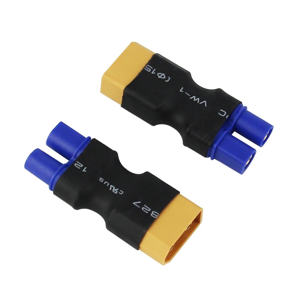 3 Adaptateurs XT60 Mâle Vers EC3 Femelle - Sans Fil Pour Batteries RC Et Chargeurs