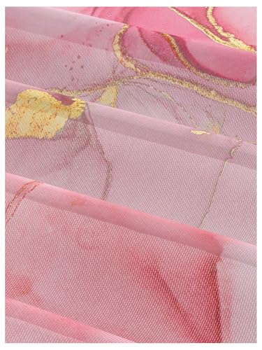 Milumia Women's Tie Dye Floral Asymmetrical Skirt Vintage Ruffle Flowy Midi Skirts4