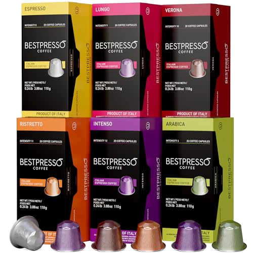 Bestpresso Coffee for Nespresso Original Machine 120 pods Certifi...