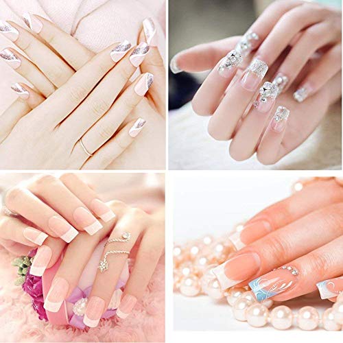 500 Stück Acryl Falsche Künstliche Nägel Tips, Natürliche Kunst Gefälschte Nägel Tipps mit Nagelknipser Cutter Nägel… – Bild 5