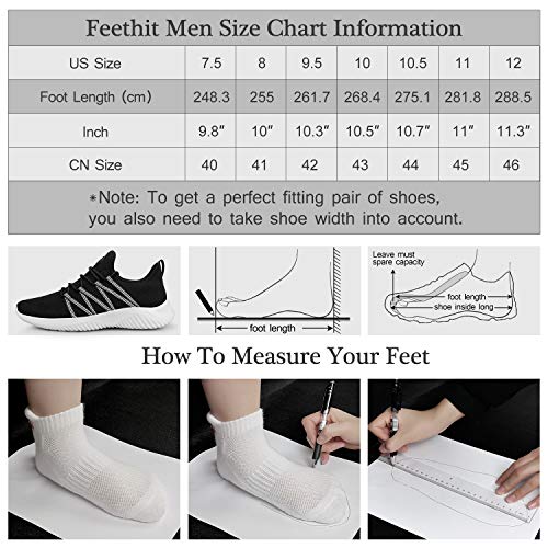 Image of Feethit Mens Slip On Running Shoes Breathable Lightweight Comfortable Fashion Non Slip Sneakers for Men