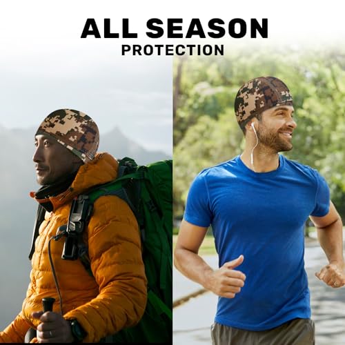Image of XTRIM Unisex Helmet Skull Cap for Bikers & Cyclists, Cotton Head Cap, Hair Inner Helmet Cover Cap for Men, Sweat Cooling for Women, Skull Cap for Summer