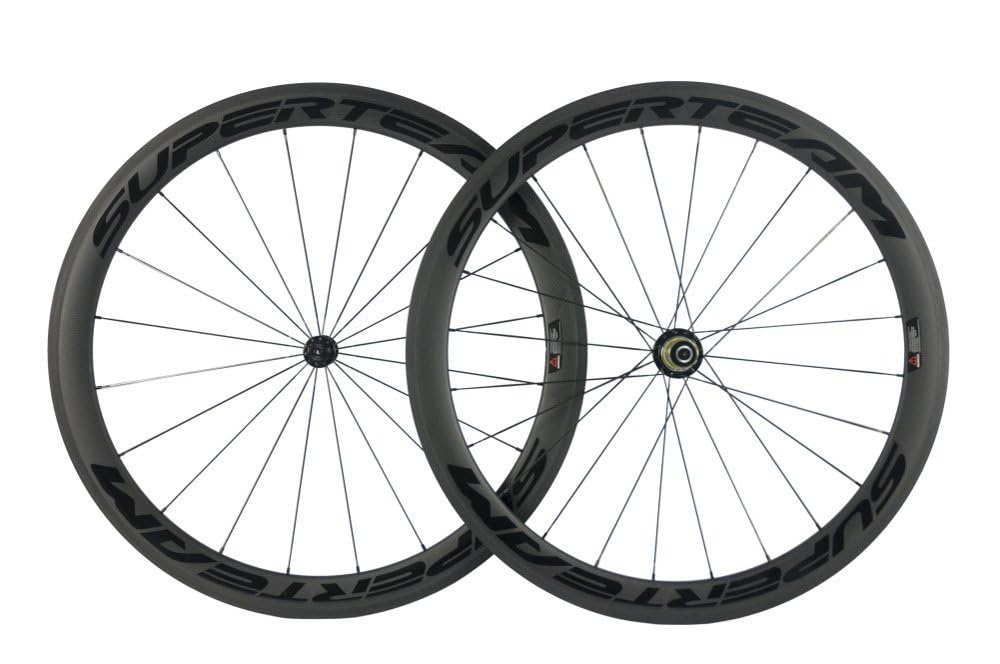 Superteam Carbon Fiber Road Bike Wheels 700C Clincher Wheelset 50mm Matte 23 Width product thumbnail 2