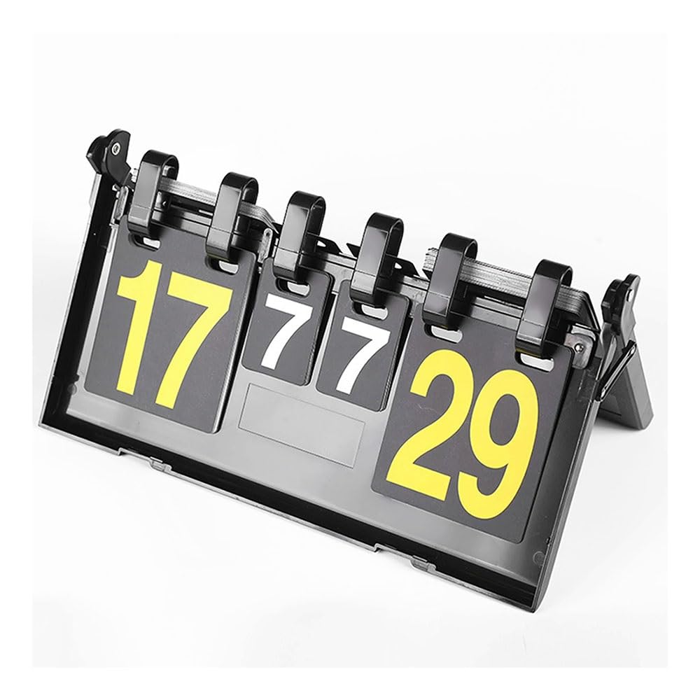 GTHTUHFD Scoreboard, Flip Scoreboard Tabletop Score Flipper Football Flip Score Keeper For Basketball Ping Pong Triangular Base Design WaterproofZHUOm7976