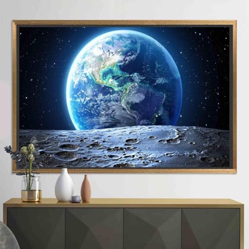 Terre art mural de salon pour habiller un mur vide sans encombrer l'espace