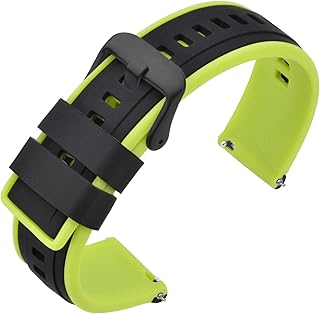 [ANNEFIT] 時計シリコンバンド 18mm 20mm 22mm ラバー腕時計ベルト Quick Release スポーツ風替えバンド