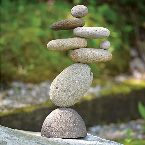 Ancient Graffiti Eight-Stone Balancing Cairn - Indoor/Outdoor Garden Decoration #TOP1