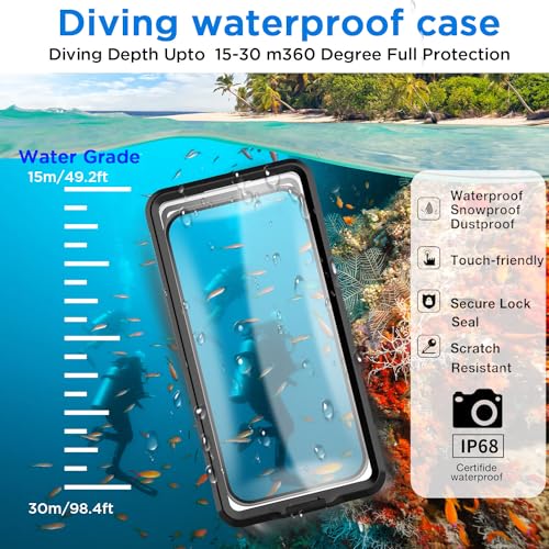 Aicase WATERPROOF PHONE CASE Universal Self-Check Function Underwater Pouch Dry Bag Beach Travel Essentials Tech Gadgets thumb #4