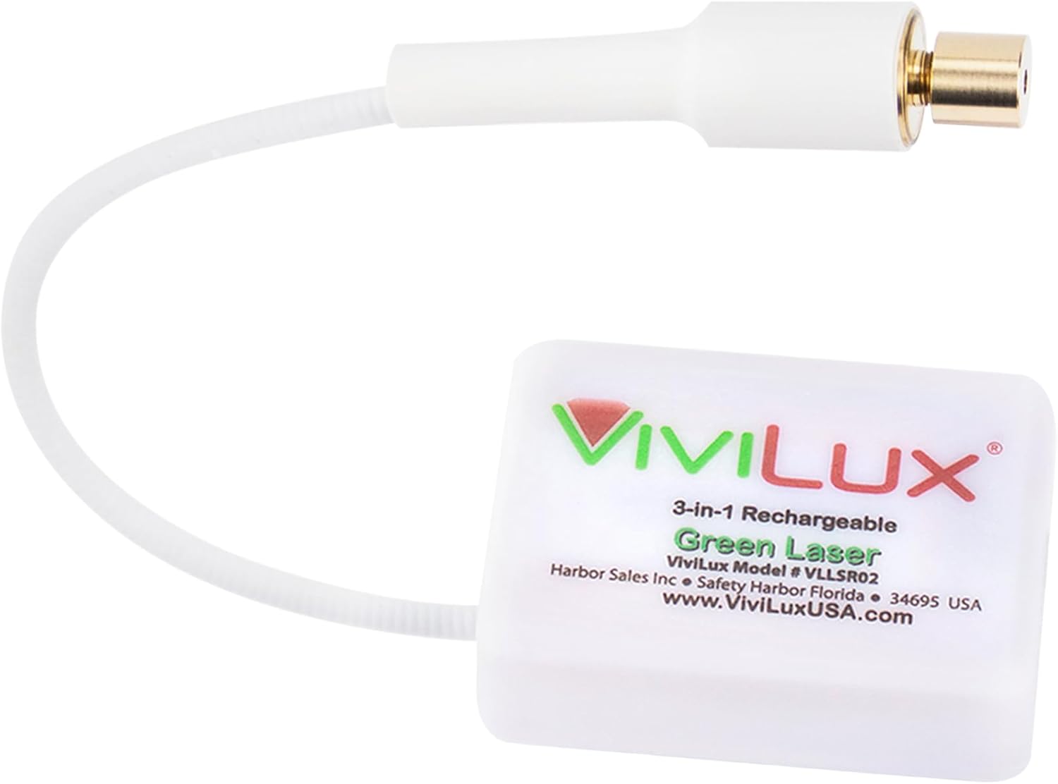 ViviLux 3-in-1 Rechargeable GREEN Laser System with Adjustable Line, Crosshairs and Dot Illumination Heads; Innovative Sewing and Quilting Notion for Precise Stitching; Mounts with MAGNET