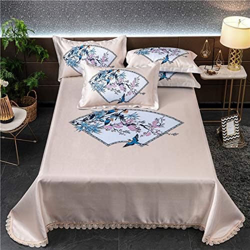 Y&C Summer Ice Silk Cover Cooling Mat with Pillowcases Set Foldable Folding Cooling Mattresses