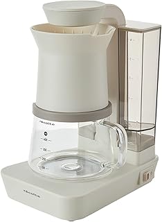 recolte レコルト レインドリップコーヒーメーカー ドリップ式 ドリップコーヒーマシン 約480ml 約4杯用 ハンドドリップも楽しめる2Way パーツを外して洗える オートオフ 自動保温 ホワイト RDC-1(W)
