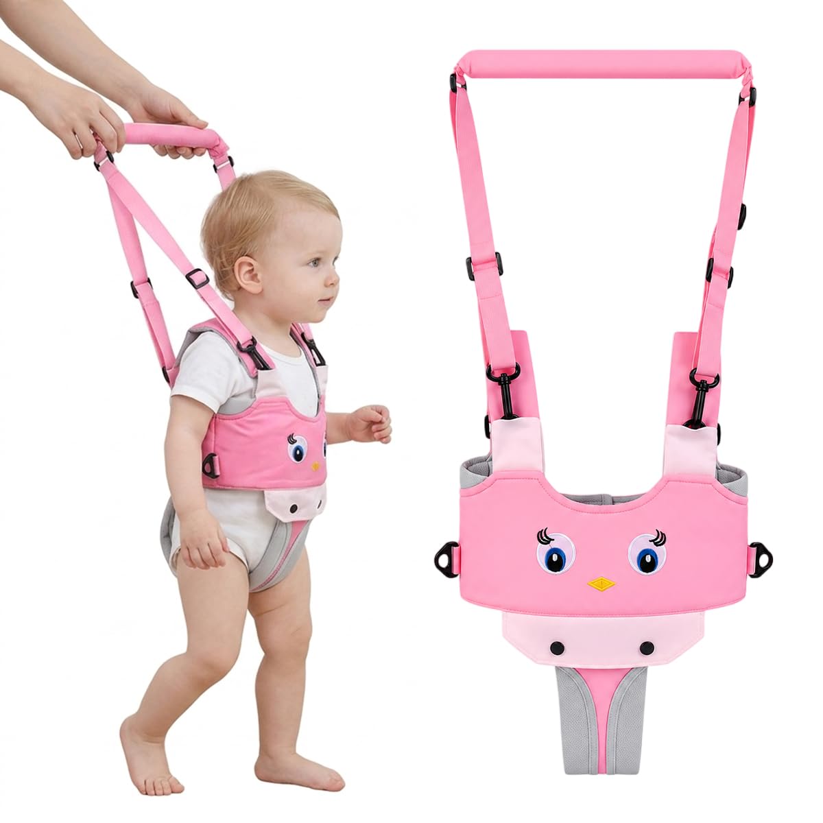 SNOWIE SOFT® Baby Walking Support Harness for Toddlers, Adjustable Infant Walking Training Helper with Padded Chest & Shoulder Straps, Anti-Fall Walking Assistant Harness for 8-24 Months Baby-image-32