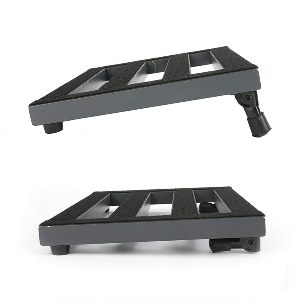 Gitarrenpedalboard mit Tragetasche inkl. Fußschalter-Topper aus Aluminium, leicht, Größe 55,9 x 30,5 cm