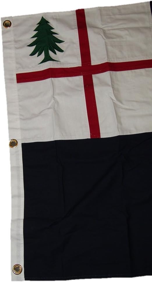 AES 3x5 Embroidered Sewn Bunker Hill Historical Cotton Flag 3'x5' (100% Cotton)