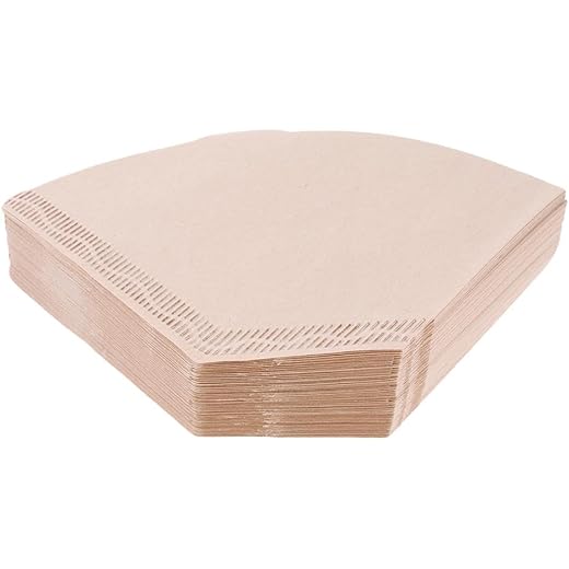 MERISHOPP Pack of 100 Pcs #4 Coffee Filter Paper No. 4 for 2-4 Cup Coffee Makers