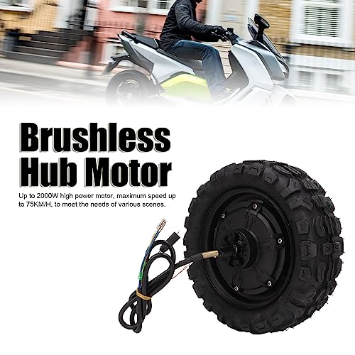 Miniatura 2 de Motor De Cubo Sin Escobillas Bicicleta Eléctrica 36v A 60v Scooter Eléctrico Motor De Cubo Sin Escobillas 500w A 1500w 11 Pulgadas Para Vehículo Todoterreno Motocicleta Eléctrica