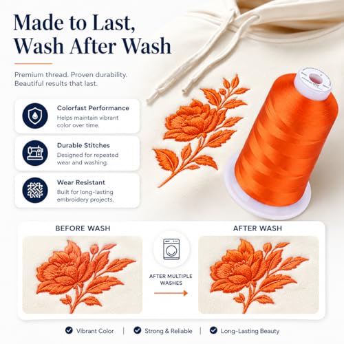 Image of Simthread 5000M 40WT Polyester Embroidery Thread, S028 | 5000M 40WT polyester thread feeds smoothly for machine embroidery, monograms, logos, patches and quilting.