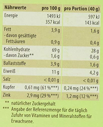Reformhaus Hirse-Flocken Bio, 6er Pack (6 x 400 g)