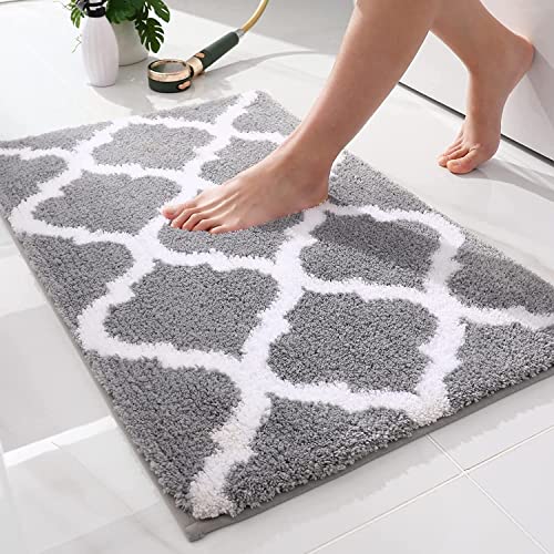Homaxy rutschfest Badematte Badezimmerteppich Waschbar Hochflor Badteppich Flauschige Mikrofaser...