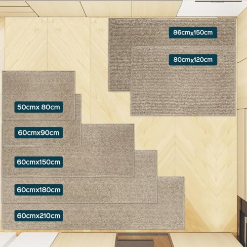 Alfombra antideslizante lavable de 60x210 cm para pasillo y cocina 5