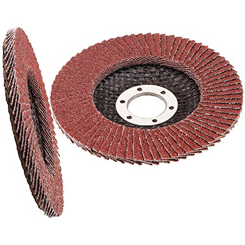 Lishine LSUS-FLAPDISCS-20PCS-60GRIT-200421 20 Pack 4-1/2 Inch Flap Disc 60 Grit Angle Grinder Sanding Disc 4.5 Inch Grinding Wheels And Grinder Flap Disc Abrasives Flap Sanding Wheels Type #27 thumb #3